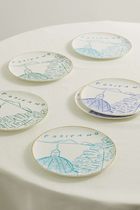 【EMPORIO SIRENUSE】set of six bone china dessert plates