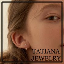 【TATIANA】(Silver925)(2SET) Pearl Ear Jaket Earring 韓国