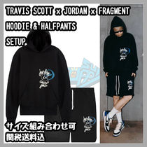 Travis Scott x Jordan x Fragment パーカー ハーフパンツ