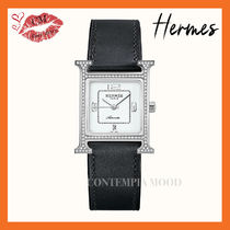 ◇貴重◇ HERMES 《Hウォッチ》 オートマチック 26x26 mm 腕時計