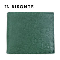 IL BISONTE イルビゾンテ 二つ折り財布 本革札入れ 小銭入れなし