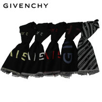 【即日発送】ジバンシィ GIVENCHY マフラー シルク混ウール ロゴ