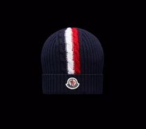 MONCLER2022/23秋冬新作BABY ロゴ付き ピュアウールニット帽