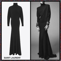 Saint Laurent《ロング タートルネック ドレス》ブラック 直営店