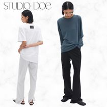 台湾人気【STUDIO DOE】バックスリット スリムフィットパンツ