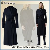 MACKAGE MAI ダブルフェイスウールラップコート