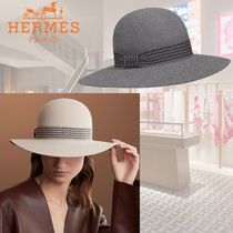 秋にぴったり♪【HERMES】直営 Betty フェドラハット《ベティ》