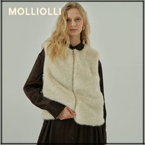 【MOLLIOLLI】 Sylvia Twinkle Zipper Vest ■関税込■