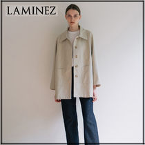 【LAMINEZ】Half Trench coat Ivory■日本在庫なし