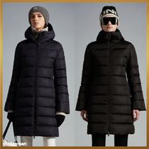 MONCLER Dombes Long Down Jacket ロゴ ロング ダウンジャケット