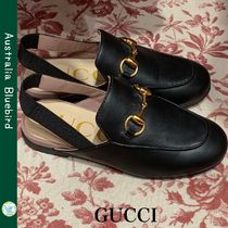 ★GUCCI★チルドレンズ プリンスタウンレザー スリッパ ブラック