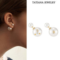 TATIANA■Mignon Double Pearl Post Earring_EC1686 ピアス