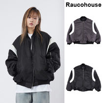 【Raucohouse】Curved line over fit MA-1 jumper