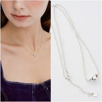 TATIANA☆[SILVER925] Petit Cubic Plump Heart Necklace