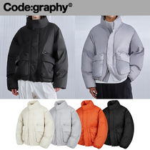 ★CODE GRAPHY★HIGH-NECK RICH POCKET PADDING JUMPER