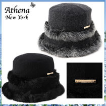 すぐ届く☆Athena New York "HANNAH"エコファーバケットハット