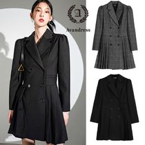 AVANDRESS★韓国★人気★ Puff Sleeve Pleated Dress /追跡あり