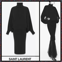 Saint Laurent《オーバーサイズロングドレス》ブラック 直営店