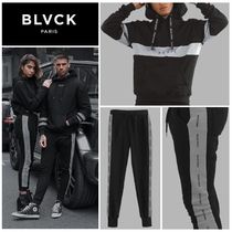 BLVCK PARIS BOLD STRIPE フーディ パンツ セットアップ