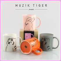 【MUZIK TIGER】Ceramic Mug_400ml (Tiger & Rabbit)~マグカップ