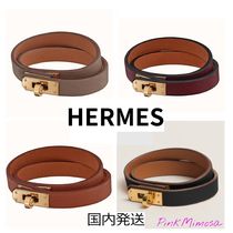 国内発送/HERMES/Mini Kelly レザーブレスレット