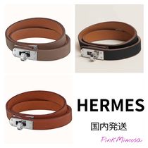 国内発送/HERMES/Mini Kelly レザーブレスレット