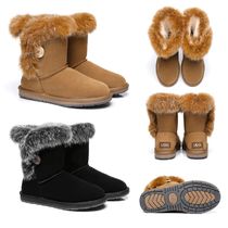 【UGG EXPRESS】Donna/ UGG/ムートンブーツ/ショート/ボタン