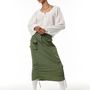 as if calie スカート ASIF CALIE★韓国★人気 22FW CARGO SHIRRING SKIRT /追跡あり(6)