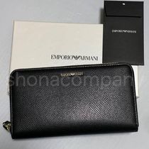 【関税込】◆EMPORIO ARMANI アルマーニ◆ラウンドジップ 長財布