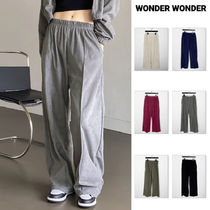 【WONDER WONDER】Drig Banding Suede Pintuck Wide Pants