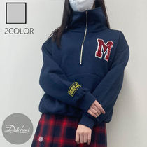 MARDI MERCREDI HALF ZIP UP LOGO M MU6057