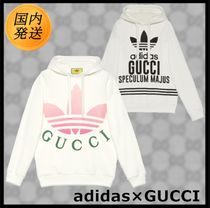 【国内発送★adidas x GUCCI】フード付き スウェットシャツ ロゴ