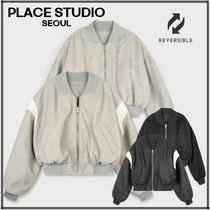 【PlaceStudio】Oversize Blouson Varsity Jacket ■韓国■