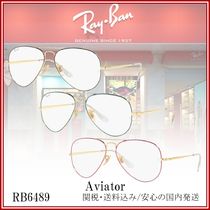 【送料,関税込】 Ray Ban メガネ Aviator RB6489