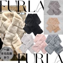 【関税なし】FURLA ファイクファーマフラー