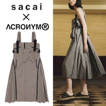 残り僅か!! sacai×ACRONYM ナイロンタフタ ミドル丈 ワンピース