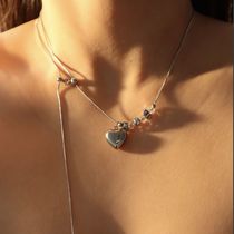 日本未入荷 Cute Things Commin' / Silver Drip Heart Necklace