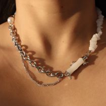 日本未入荷 Cute Things Commin' / White Jade Gems Necklace