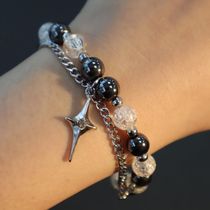 日本未入荷 Cute Things Commin' / Black gem stars bracelet