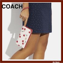 ☆ハートチェリーデザイン☆キュートな長財布★COACH★