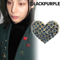 ★BLACKPURPLE★送料込★韓国★人気★正規品 Small Heart Broach