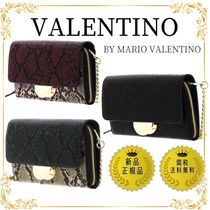 VALENTINO Cedarロゴ CB財布バッグ 蛇柄 希少 3color○関送無料