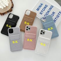 韓国デザイン カードケース付 iphoneケース レザー ロゴカスタム