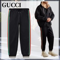 ★GUCCI★テーパード ウェビングトリム  スウェットパンツ