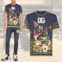 【Dolce&Gabbana】ラビット コットンラウンドネックTシャツ