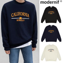 【MODERNIF】Berkeley Lettering Sweatshirt