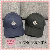 【国内発送関税無】MONCLER キッズ ロゴパッチ キャップ