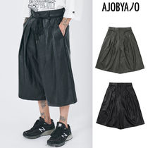 【AJO AJOBYAJO】23SS★ Vegan Leather Bermuda Pants