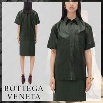 Precious掲載 BOTTEGA VENETA 23SS新作 シャイニーレザー シャツ