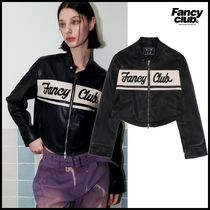 NASTY FANCY CLUB★韓国★[NF] BIKE CROP LEATHER JACKET